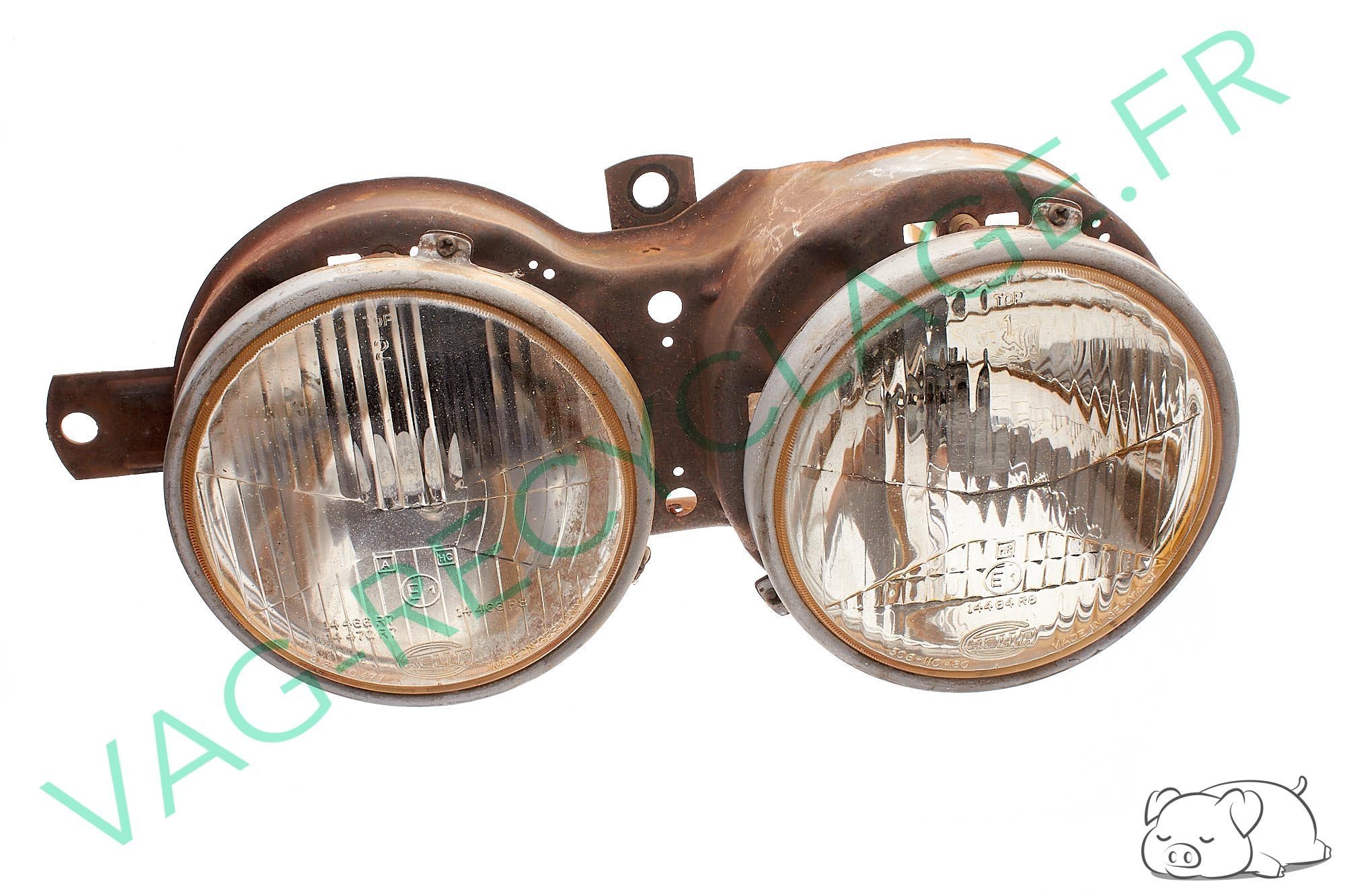 Phare avant droit double optiques Hella 63121362682 pour Bmw E21 - Image 1