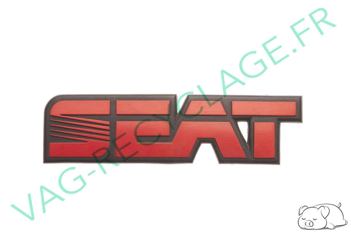 Logo monogramme de coffre Seat rouge pour Seat Ibiza 1 - Image 1