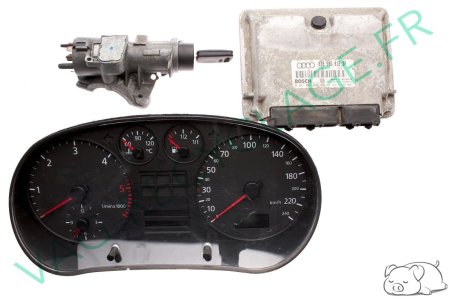 Kit démarrage Audi A3 1.9TDI 110cv Compteur 8L0919860D Boitier ECU 038906018BP - Image 1
