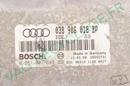 Kit démarrage Audi A3 1.9TDI 110cv Compteur 8L0919860D Boitier ECU 038906018BP - Image 9