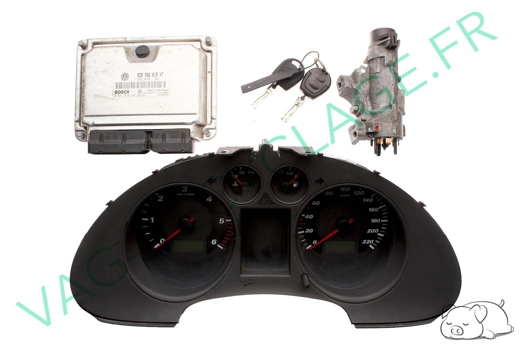 Kit démarrage Seat Ibiza 3 et Cordoba 2 1.9 TDI 100cv 6L0920820J 038906019HT - Image 1