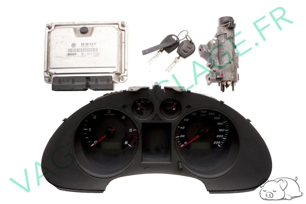 Kit démarrage Seat Ibiza 3 et Cordoba 2 1.9 TDI 100cv 6L0920820J 038906019HT - Image 1