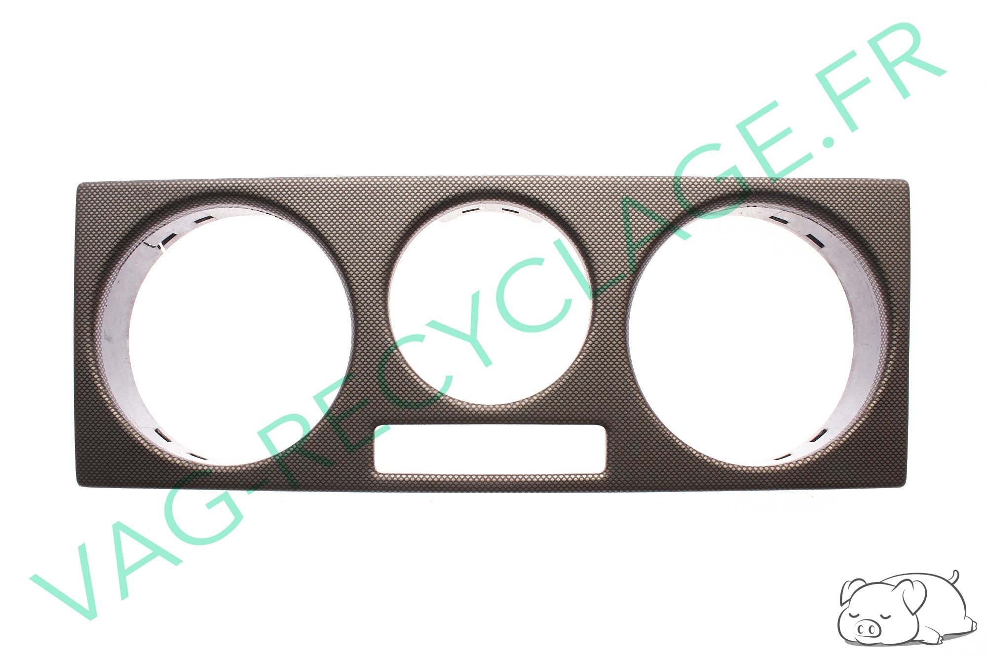 Cache commande ventilation noir/marron look filet droit 1J0819157B Golf 4 Bora - Image 1