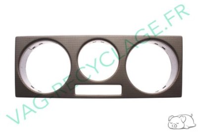 Cache commande ventilation noir/marron look filet droit 1J0819157B Golf 4 Bora - Image 1