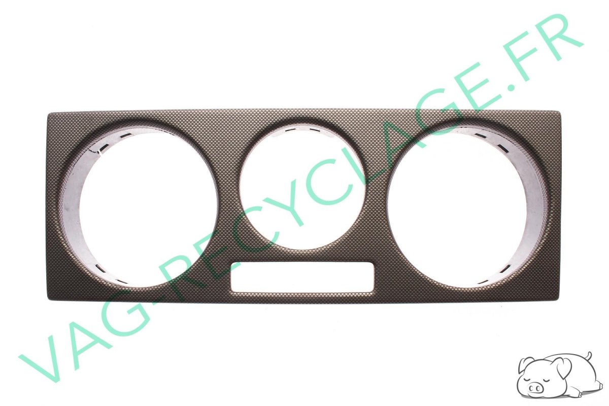 Cache commande ventilation noir/marron look filet droit 1J0819157B Golf 4 Bora - Image 1