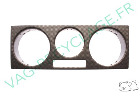 Cache commande ventilation noir/marron look filet droit 1J0819157B Golf 4 Bora - Image 1