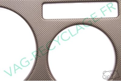 Cache commande ventilation noir/marron look filet droit 1J0819157B Golf 4 Bora - Image 4