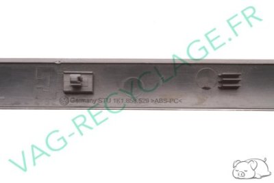 Cache droit tableau de bord 1K1858529 noir/argent look filet Golf 5 Scirocco - Image 5