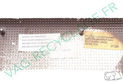 Cache base accoudoir console centrale 4B0863210N Audi A6 C5 Allroad (noyer) - Image 4