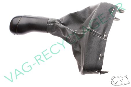 Soufflet de levier de vitesse et pommeau cuir Polo 4 Polo 5 6Q1711113G - Image 2