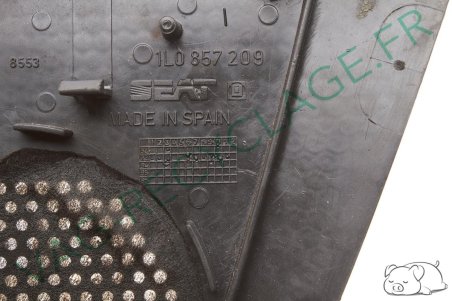 Grille de haut-parleur gauche tableau de bord 1L0857209 pour Seat Toledo - Image 3