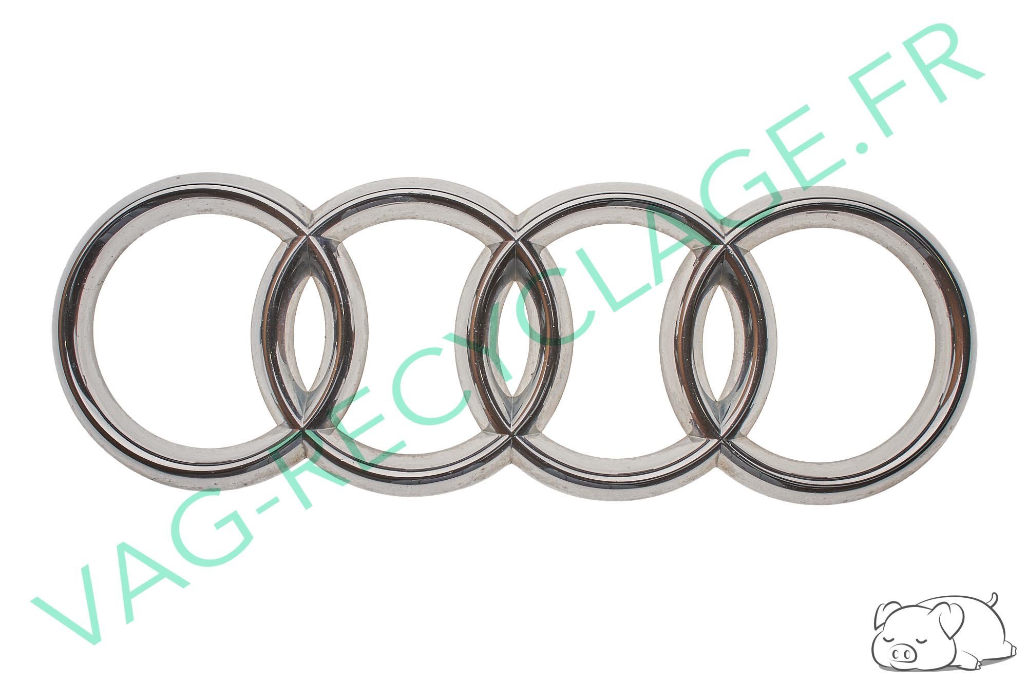 Logo de calandre chromé 8D0853605 pour Audi A3 8P A4 B5 A6 C5 RS4 RS6 - Image 1