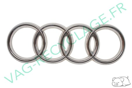 Logo de calandre chromé 8D0853605 pour Audi A3 8P A4 B5 A6 C5 RS4 RS6 - Image 1