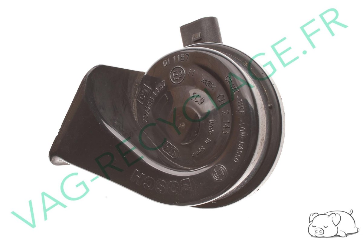 Avertisseur sonore klaxon grave 1K0951206G Touran Jetta 5 Golf 5 Golf 5 Plus - Image 1