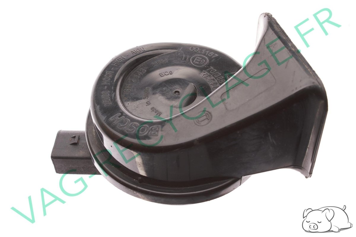 Avertisseur sonore klaxon Bosch aigu 8P0951223 pour Audi A3 8P - Image 1