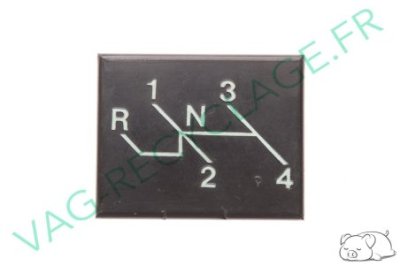 Cache indications vitesses sur compteur TAB0028302 Audi 80 B1 VW Passat 1 B1 - Image 1