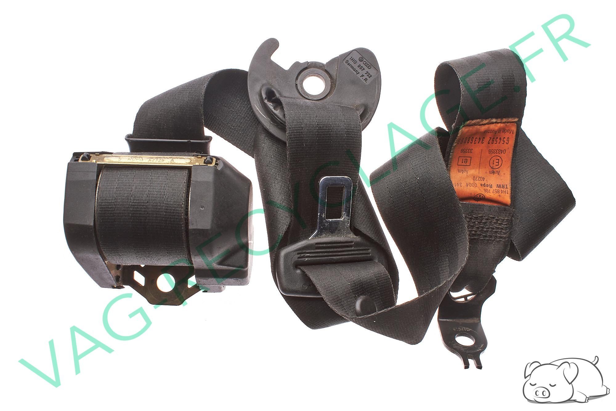 Ceinture de sécurité avant droite 1H4857706 pour Vento et Golf 3 - Image 1