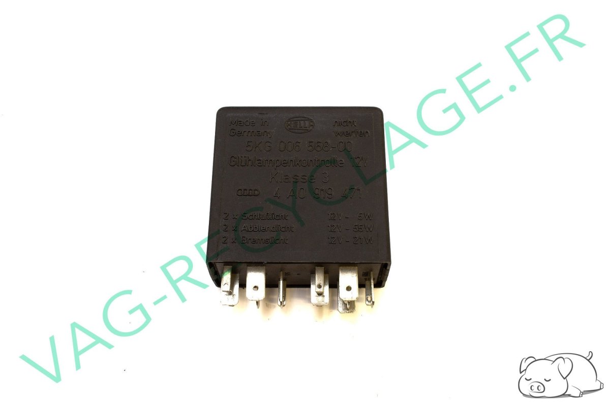 Relai 301 témoin des feux 4B0919471 Hella Audi 100 C4 Audi A3 8L A4 B5 A6 C4 - Image 1