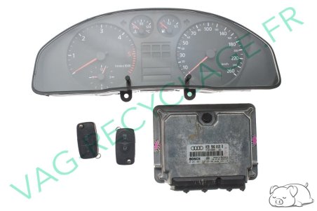 Kit démarrage Audi A4 B5 1.9TDI 90 Compteur 8D0919861A Boitier ECU 038906018R - Image 1