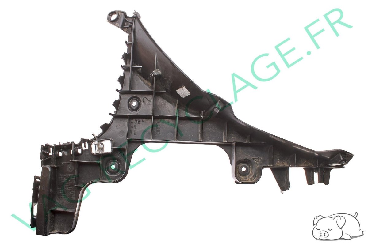 Support pare-chocs arrière droit 8P3807378B Audi A3 8P 3 portes 2003 à 2012 - Image 1