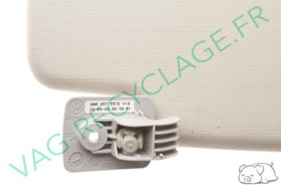 Pare-soleil gauche gris clair 6N0857551E pour Polo 3 6N 6N2 de 1994 à 2001 - Image 3