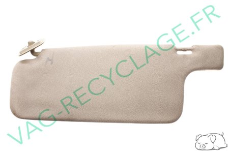 Pare-soleil gauche beige 191857551 pour Volkswagen Jetta 2 et Golf 2 - Image 1