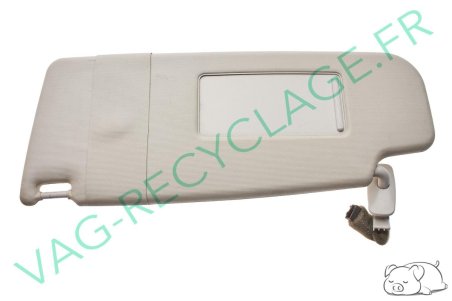 Pare-soleil gauche gris clair 3B0857551Q NewBeetle Bora Passat 5 Golf 4 - Image 1