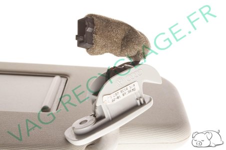 Pare-soleil gauche gris clair 3B0857551Q NewBeetle Bora Passat 5 Golf 4 - Image 3