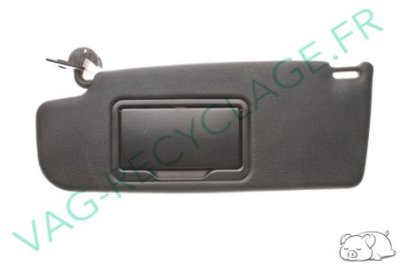 Pare-soleil gauche noir 1E0857551 pour Golf 3 Cabriolet et Golf 4 Cabriolet - Image 1