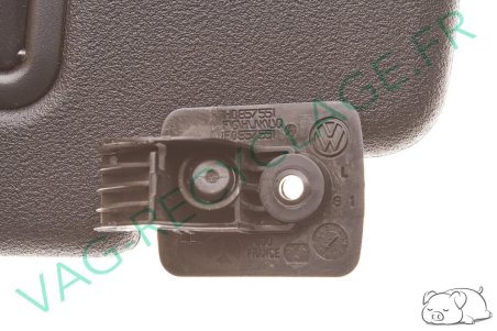 Pare-soleil gauche noir 1E0857551 pour Golf 3 Cabriolet et Golf 4 Cabriolet - Image 4