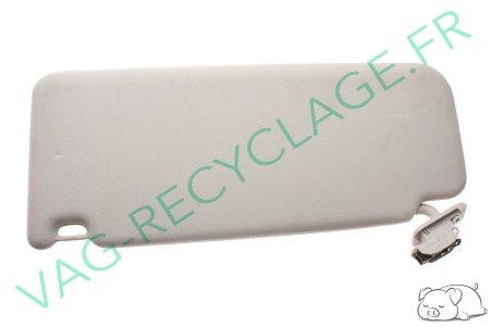 Pare-soleil droit gris clair 4B0857552A pour Audi A6 C5 de 1997 à 2005 - Image 2