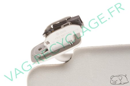 Pare-soleil droit gris clair 4B0857552A pour Audi A6 C5 de 1997 à 2005 - Image 3