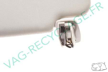 Pare-soleil droit gris clair 4B0857552A pour Audi A6 C5 de 1997 à 2005 - Image 4