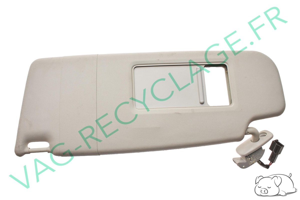 Pare-soleil gauche gris clair 3B0857551R pour Bora Passat 5 Golf 4 - Image 1