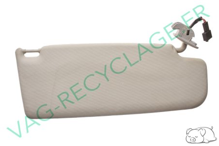Pare-soleil gauche gris clair 3B0857551R pour Bora Passat 5 Golf 4 - Image 2