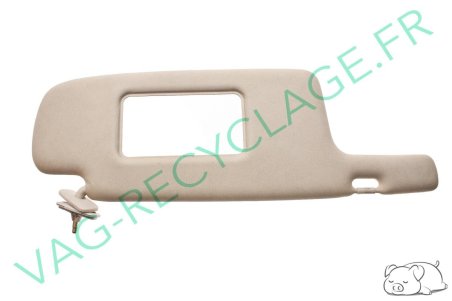 Pare-soleil droit gris beige 893857552 pour Audi 80 B3 et Audi 80 B4 - Image 2