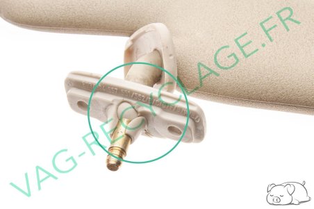 Pare-soleil droit gris beige 893857552 pour Audi 80 B3 et Audi 80 B4 - Image 4