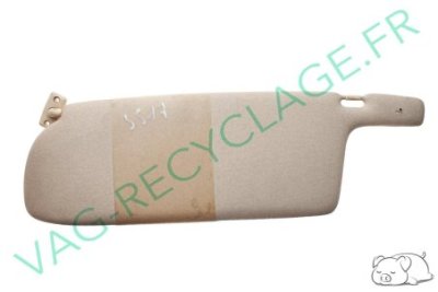 Pare-soleil gauche beige clair 443857551 pour Audi 100 C3 et Audi 200 C3 - Image 1