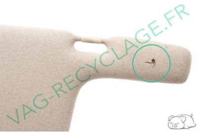 Pare-soleil gauche beige clair 443857551 pour Audi 100 C3 et Audi 200 C3 - Image 4