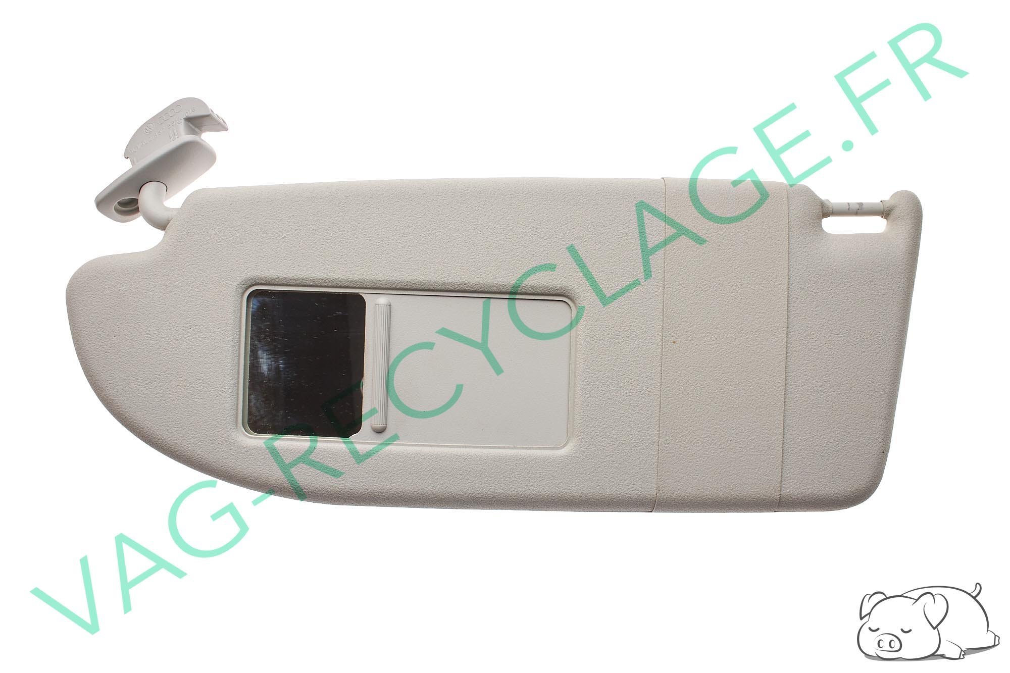 Pare-soleil gauche gris clair 6L1857551A Seat Cordoba 2 Seat Ibiza 3 2002 2010 - Image 1