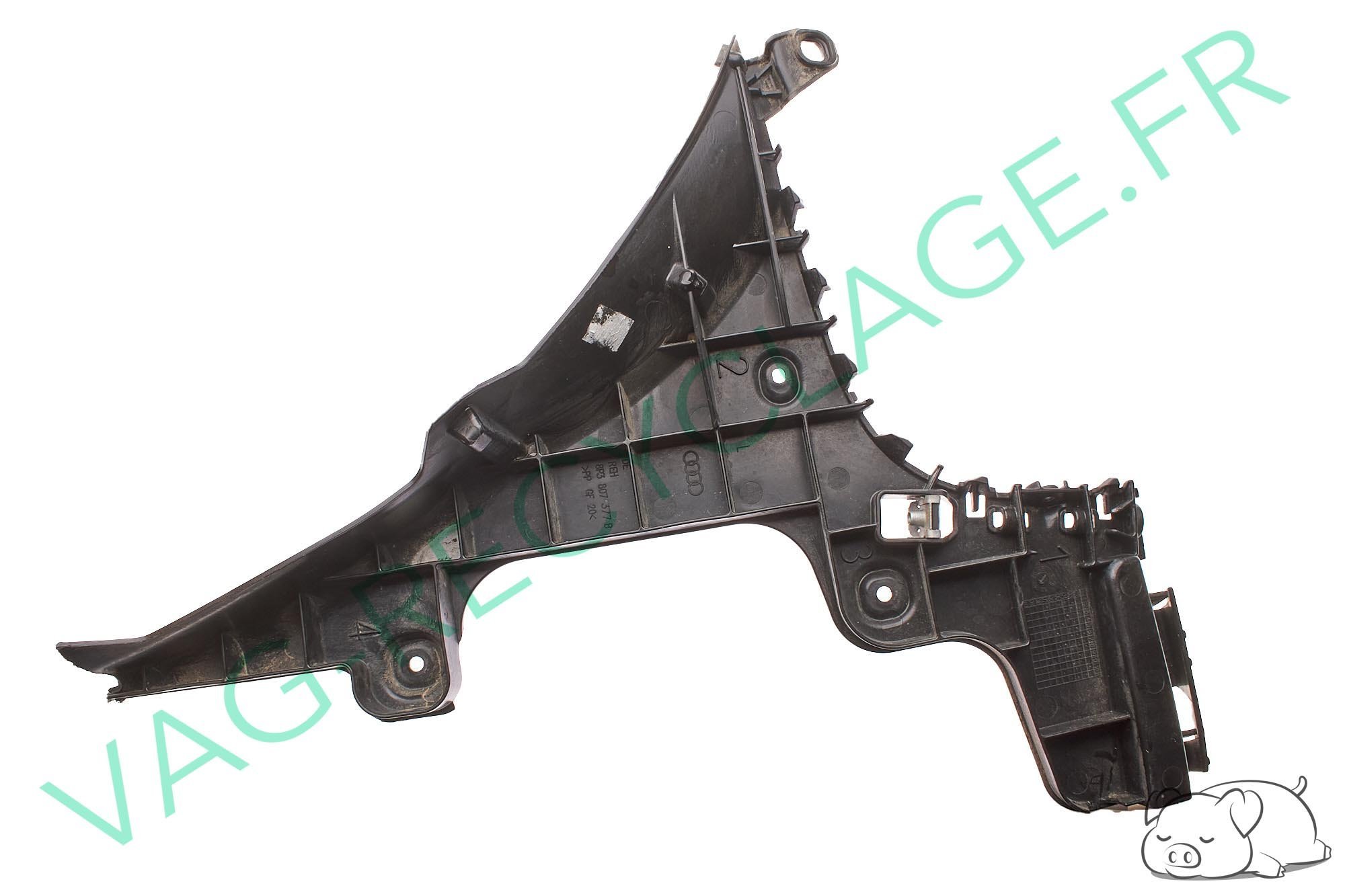 Support pare-chocs arrière gauche 8P3807377B Audi A3 8P 3 portes 2003 à 2012 - Image 1