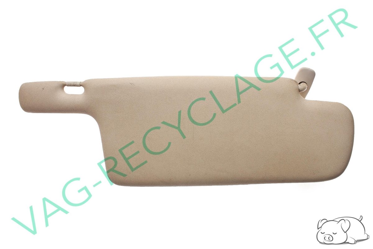 Pare-soleil gauche gris beige 893857551C pour Audi 80 B3 et Audi 80 B4 - Image 1
