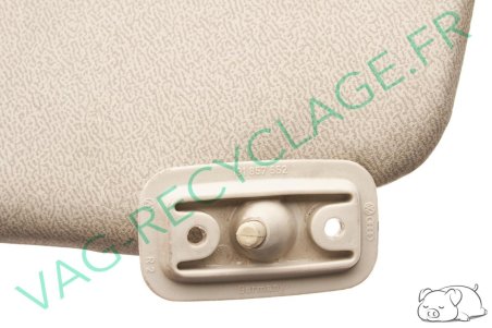 Pare-soleil droit beige 191857552 pour Volkswagen Jetta 2 et Golf 2 - Image 3