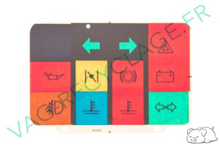 Plaque voyants dans le compteur 811919249M pour Audi 80 B2 et Audi Coupé GT - Image 2