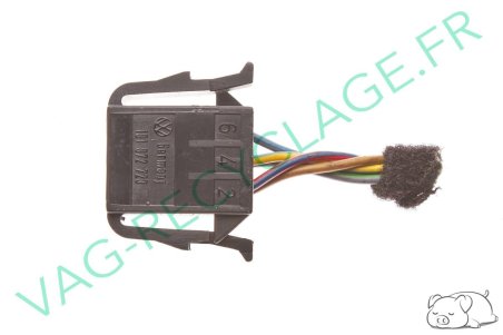 Fiche connecteur 6 pôles 191972723 Polo 3 Corrado Golf 2 Golf 3 Passat Sharan - Image 1