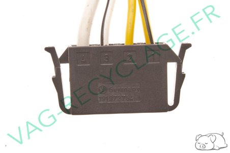 Fiche connecteur 4 pôles 191972754 Polo 3 Passat Golf 3 Transporter T4 - Image 2
