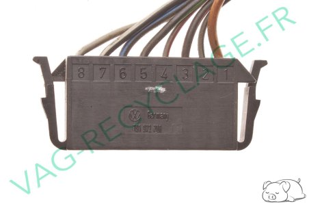 Fiche connecteur 8 pôles 191972708 Golf 3 Polo 3 Passat Corrado Sharan - Image 2