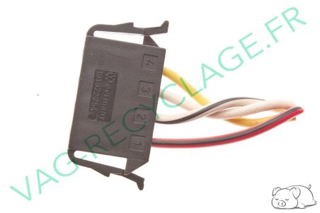 Fiche connecteur 4 pôles 191972754 Polo 3 Passat Golf 3 Transpor - Image 1