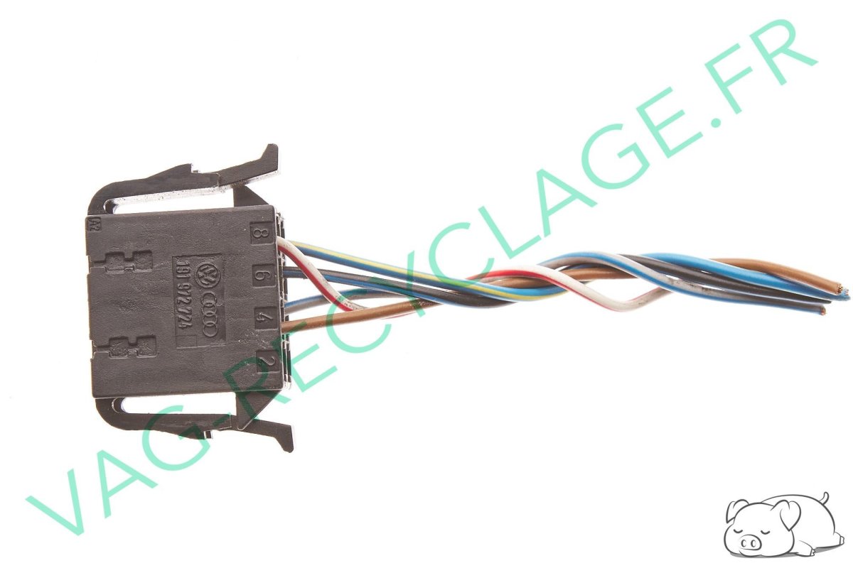 Fiche connecteur 8 pôles 191972724 pour Audi Seat Skoda Volkswagen - Image 1