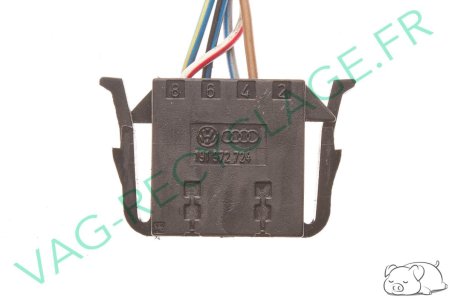 Fiche connecteur 8 pôles 191972724 pour Audi Seat Skoda Volkswagen - Image 2